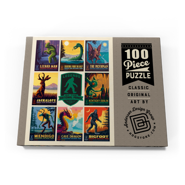 Darstellung des Puzzle Motivs Legends Of The National Parks: Multi-Image Print - Edition 1, Vintage Poster 100 Puzzle Schachtel Ansicht3