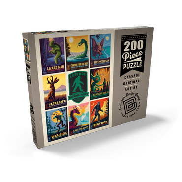 Darstellung des Puzzle Motivs Legends Of The National Parks: Multi-Image Print - Edition 1, Vintage Poster 200 Puzzle Schachtel Ansicht2