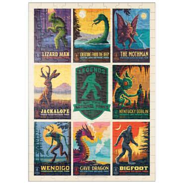 Darstellung des Puzzle Motivs puzzleplate Legends Of The National Parks: Multi-Image Print - Edition 1, Vintage Poster 200 Puzzle