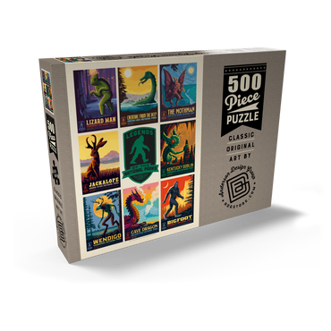 Darstellung des Puzzle Motivs Legends Of The National Parks: Multi-Image Print - Edition 1, Vintage Poster 500 Puzzle Schachtel Ansicht2