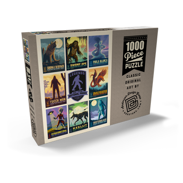 Darstellung des Puzzle Motivs Legends Of The National Parks: Multi-Image Print - Edition 2, Vintage Poster 1000 Puzzle Schachtel Ansicht2