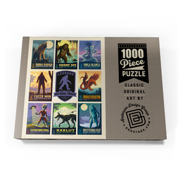 Darstellung des Puzzle Motivs Legends Of The National Parks: Multi-Image Print - Edition 2, Vintage Poster 1000 Puzzle Schachtel Ansicht3