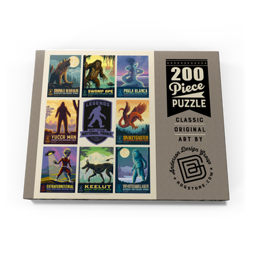 Darstellung des Puzzle Motivs Legends Of The National Parks: Multi-Image Print - Edition 2, Vintage Poster 200 Puzzle Schachtel Ansicht3
