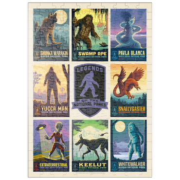 Darstellung des Puzzle Motivs puzzleplate Legends Of The National Parks: Multi-Image Print - Edition 2, Vintage Poster 200 Puzzle