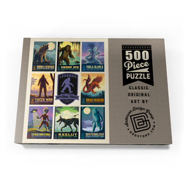 Darstellung des Puzzle Motivs Legends Of The National Parks: Multi-Image Print - Edition 2, Vintage Poster 500 Puzzle Schachtel Ansicht3