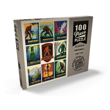 Darstellung des Puzzle Motivs Legends Of The National Parks: Multi-Image Print - Edition 3, Vintage Poster 100 Puzzle Schachtel Ansicht2