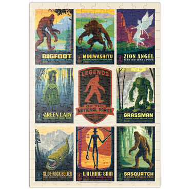 Darstellung des Puzzle Motivs puzzleplate Legends Of The National Parks: Multi-Image Print - Edition 3, Vintage Poster 200 Puzzle