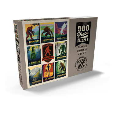Darstellung des Puzzle Motivs Legends Of The National Parks: Multi-Image Print - Edition 3, Vintage Poster 500 Puzzle Schachtel Ansicht2
