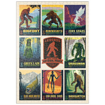 Darstellung des Puzzle Motivs puzzleplate Legends Of The National Parks: Multi-Image Print - Edition 3, Vintage Poster 500 Puzzle