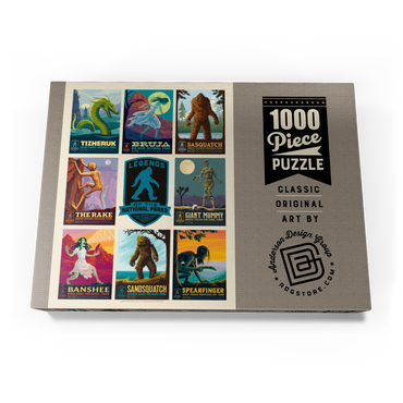 Darstellung des Puzzle Motivs Legends Of The National Parks: Multi-Image Print - Edition 4, Vintage Poster 1000 Puzzle Schachtel Ansicht3