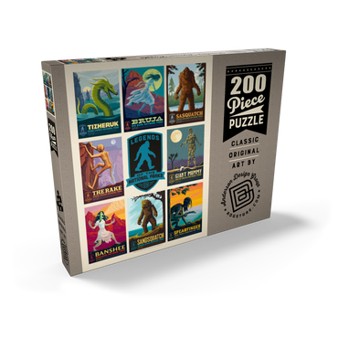 Darstellung des Puzzle Motivs Legends Of The National Parks: Multi-Image Print - Edition 4, Vintage Poster 200 Puzzle Schachtel Ansicht2