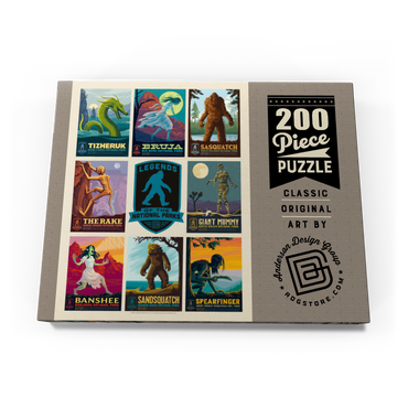 Darstellung des Puzzle Motivs Legends Of The National Parks: Multi-Image Print - Edition 4, Vintage Poster 200 Puzzle Schachtel Ansicht3