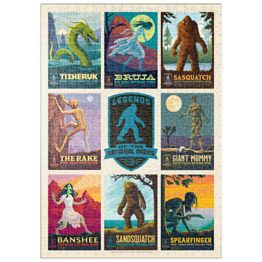 Darstellung des Puzzle Motivs puzzleplate Legends Of The National Parks: Multi-Image Print - Edition 4, Vintage Poster 500 Puzzle