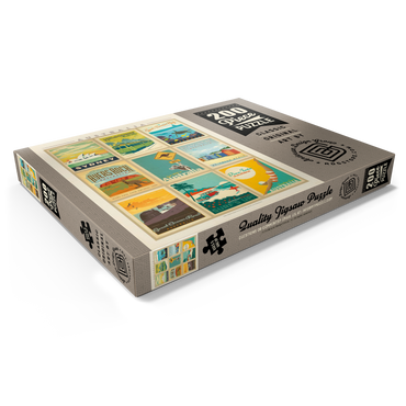 Darstellung des Puzzle Motivs Australia: Multi-Image Print, Vintage Poster 200 Puzzle Schachtel Ansicht1