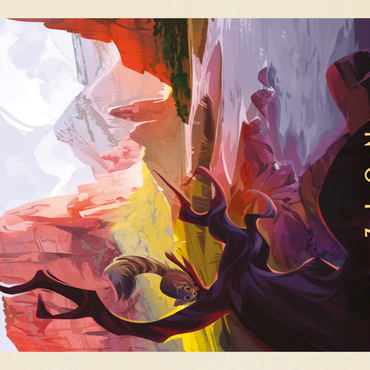 Darstellung des Puzzle Motivs Zion National Park: Ringtail, Vintage Poster 100 Puzzle 3D Modell