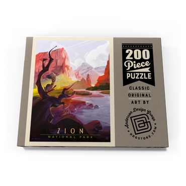 Darstellung des Puzzle Motivs Zion National Park: Ringtail, Vintage Poster 200 Puzzle Schachtel Ansicht3