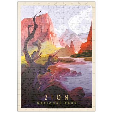Darstellung des Puzzle Motivs puzzleplate Zion National Park: Ringtail, Vintage Poster 200 Puzzle