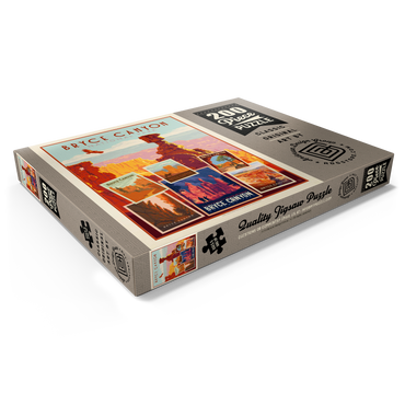 Darstellung des Puzzle Motivs Bryce Canyon National Park: Collage Print, Vintage Poster 200 Puzzle Schachtel Ansicht1