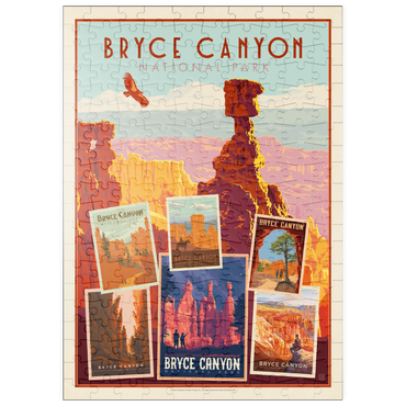 Darstellung des Puzzle Motivs puzzleplate Bryce Canyon National Park: Collage Print, Vintage Poster 200 Puzzle