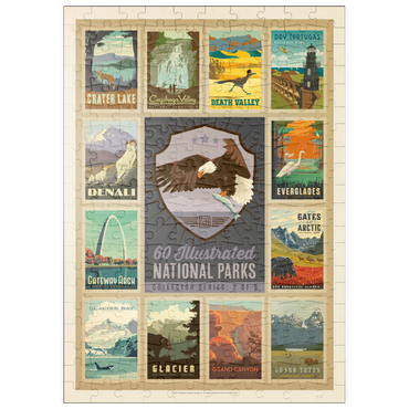 Darstellung des Puzzle Motivs puzzleplate National Parks Collector Series - Edition 2, Vintage Poster 200 Puzzle