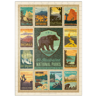 Darstellung des Puzzle Motivs puzzleplate National Parks Collector Series - Edition 3, Vintage Poster 200 Puzzle