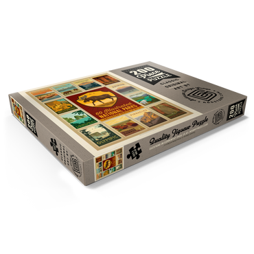 Darstellung des Puzzle Motivs National Parks Collector Series - Edition 4, Vintage Poster 200 Puzzle Schachtel Ansicht1