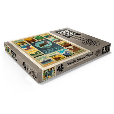 Darstellung des Puzzle Motivs National Parks Collector Series - Edition 5, Vintage Poster 200 Puzzle Schachtel Ansicht1