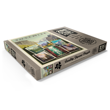 Darstellung des Puzzle Motivs Yosemite National Park: Collage Print, Vintage Poster 200 Puzzle Schachtel Ansicht1