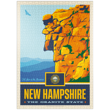 Darstellung des Puzzle Motivs puzzleplate New Hampshire: The Granite State 1000 Puzzle
