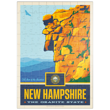 Darstellung des Puzzle Motivs puzzleplate New Hampshire: The Granite State 100 Puzzle