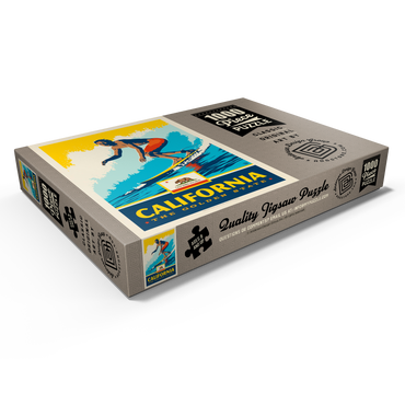 Darstellung des Puzzle Motivs California: The Golden State (Surfer) 1000 Puzzle Schachtel Ansicht1