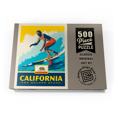 Darstellung des Puzzle Motivs California: The Golden State (Surfer) 500 Puzzle Schachtel Ansicht3