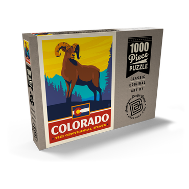 Darstellung des Puzzle Motivs Colorado: The Centennial State 1000 Puzzle Schachtel Ansicht2