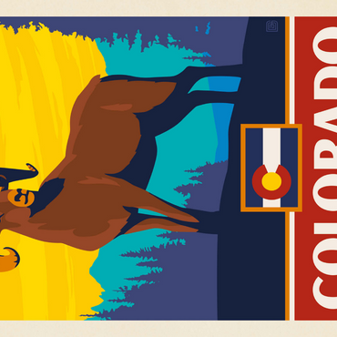 Darstellung des Puzzle Motivs Colorado: The Centennial State 1000 Puzzle 3D Modell