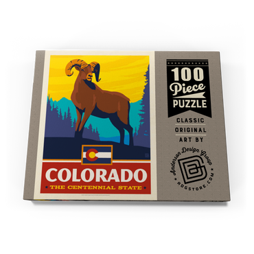 Darstellung des Puzzle Motivs Colorado: The Centennial State 100 Puzzle Schachtel Ansicht3