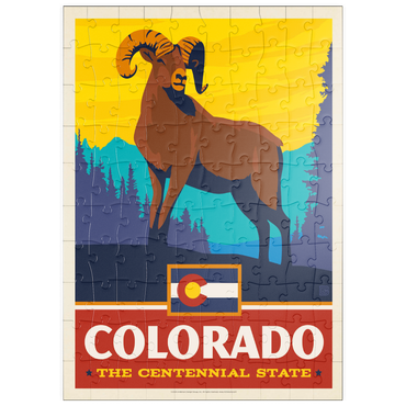 Darstellung des Puzzle Motivs puzzleplate Colorado: The Centennial State 100 Puzzle