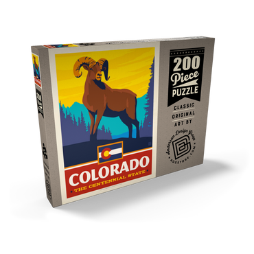 Darstellung des Puzzle Motivs Colorado: The Centennial State 200 Puzzle Schachtel Ansicht2