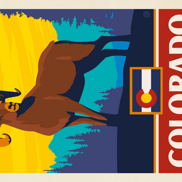 Darstellung des Puzzle Motivs Colorado: The Centennial State 200 Puzzle 3D Modell