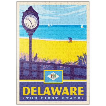 Darstellung des Puzzle Motivs puzzleplate Delaware: The First State 500 Puzzle
