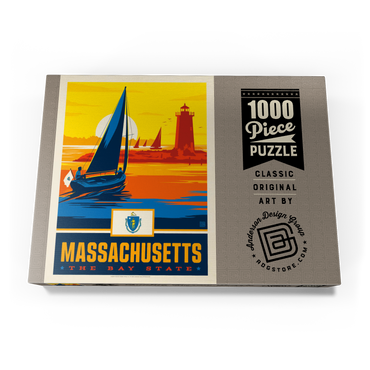 Darstellung des Puzzle Motivs Massachusetts: The Bay State 1000 Puzzle Schachtel Ansicht3