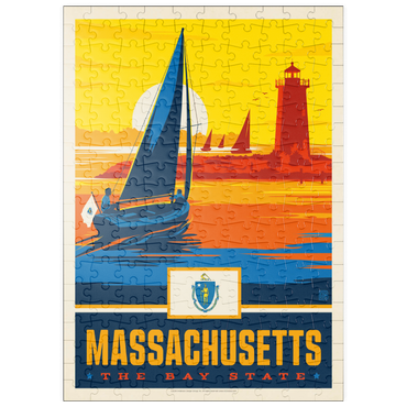 Darstellung des Puzzle Motivs puzzleplate Massachusetts: The Bay State 200 Puzzle