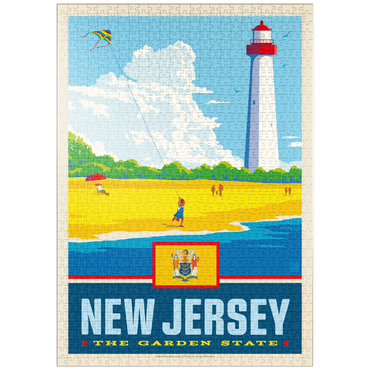 Darstellung des Puzzle Motivs puzzleplate New Jersey: The Garden State 1000 Puzzle