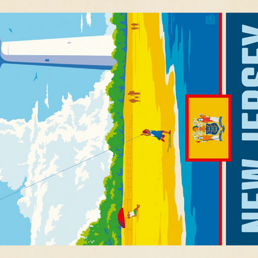 Darstellung des Puzzle Motivs New Jersey: The Garden State 100 Puzzle 3D Modell