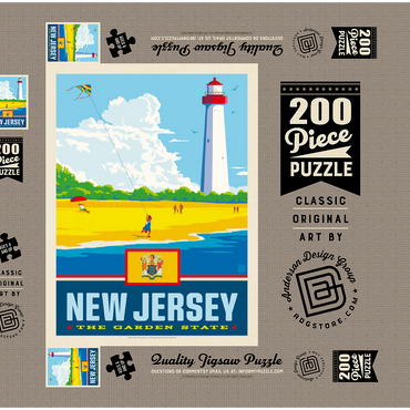 Darstellung des Puzzle Motivs New Jersey: The Garden State 200 Puzzle Schachtel 3D Modell