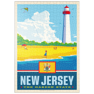 Darstellung des Puzzle Motivs puzzleplate New Jersey: The Garden State 500 Puzzle