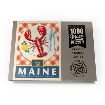 Darstellung des Puzzle Motivs Maine: The Pine Tree State 1000 Puzzle Schachtel Ansicht3