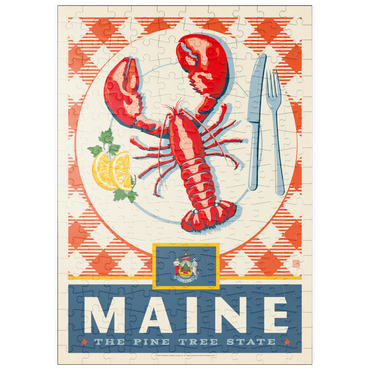 Darstellung des Puzzle Motivs puzzleplate Maine: The Pine Tree State 200 Puzzle