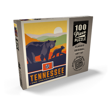 Darstellung des Puzzle Motivs Tennessee: The Volunteer State 100 Puzzle Schachtel Ansicht2