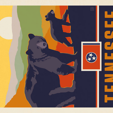 Darstellung des Puzzle Motivs Tennessee: The Volunteer State 100 Puzzle 3D Modell