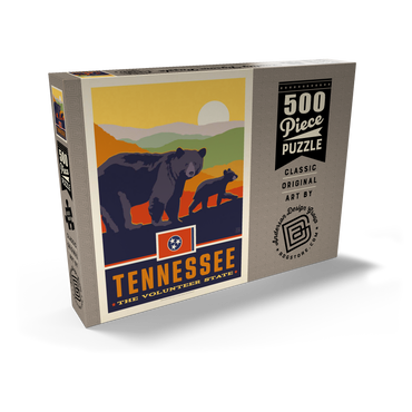 Darstellung des Puzzle Motivs Tennessee: The Volunteer State 500 Puzzle Schachtel Ansicht2